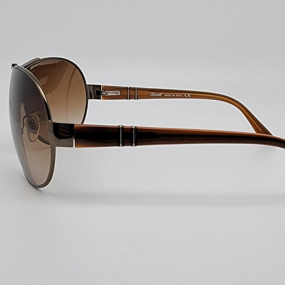Persol 2304-S 618/13 Gloss Copper Frame Brown Gradient Lens Shield Sunglasses main image 9